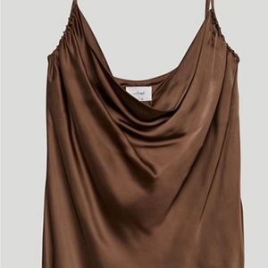 Wilfred Brown Cowl neck tank size XS